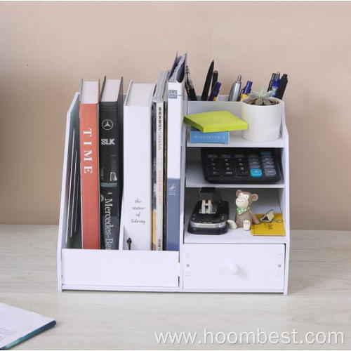 Book Holder Desktop Organizer Vertical Folder with Pencil